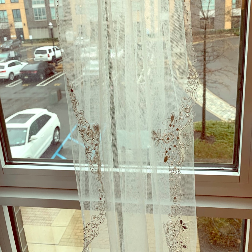 NWT David’s Bridal Fingertip Veil